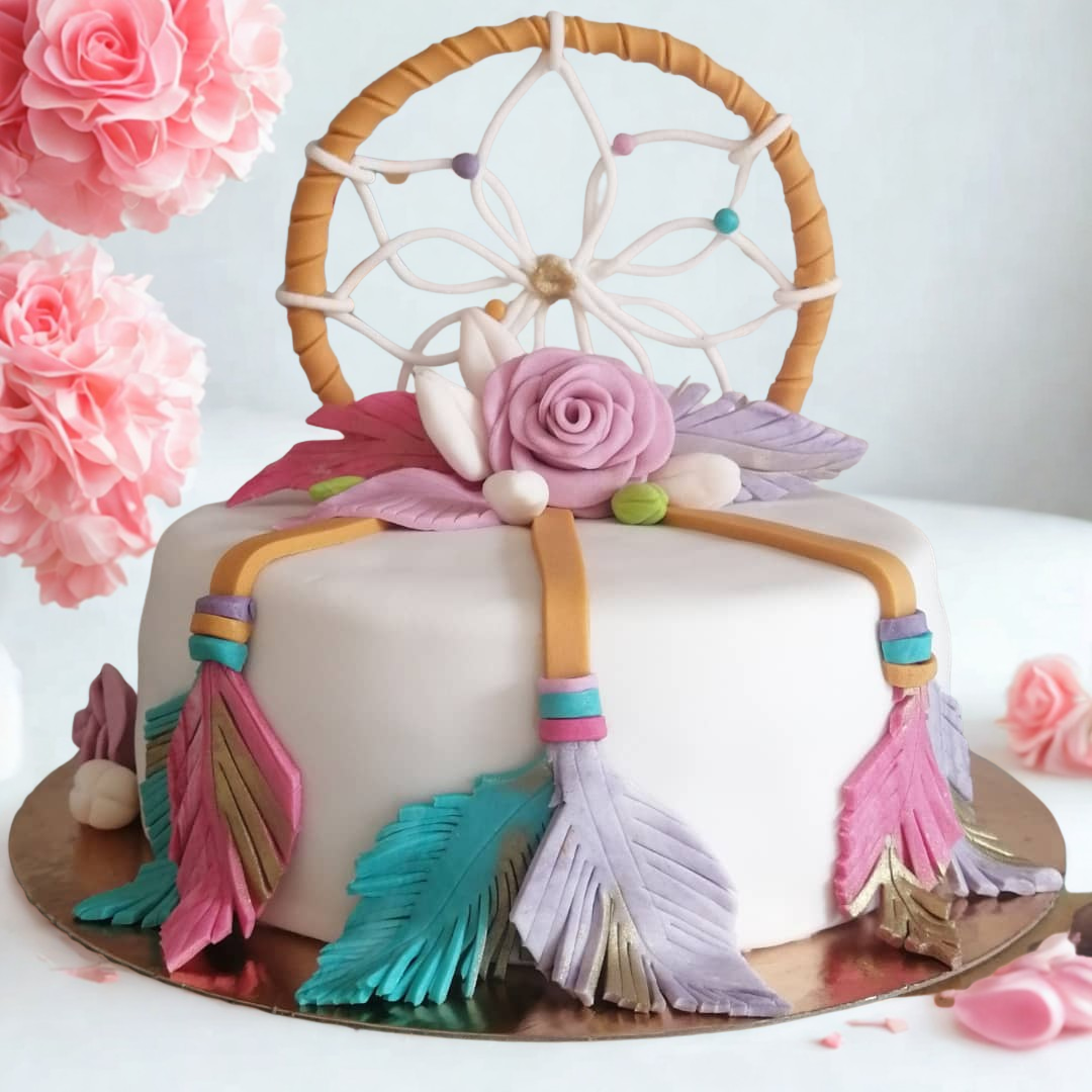 Torta Chocolate con Rosas Decorativas