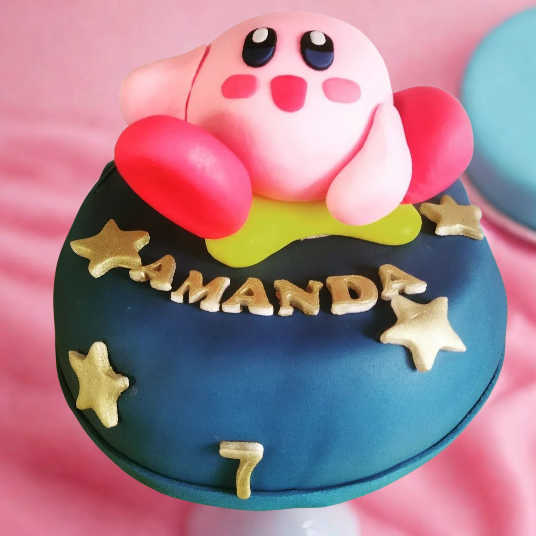 Torta Kirby Fondant Personalizada